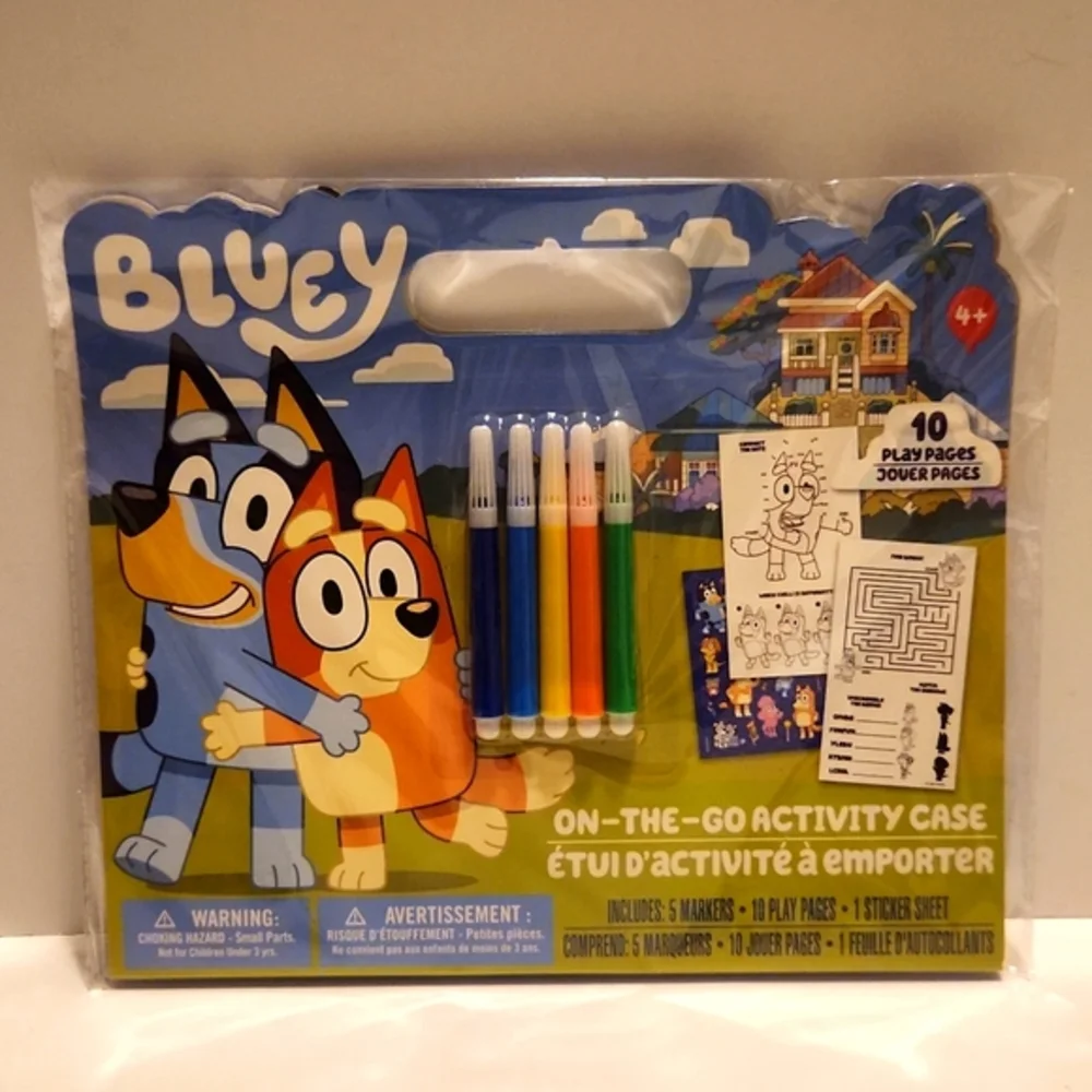 Bluey Water Bottle, Snack Container, Cereal Sippy Bowl, and Activity Book‎